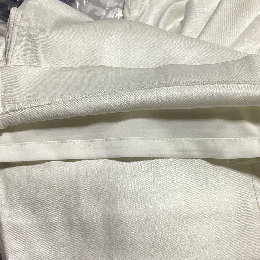 White House Black Market Cream Flare Pants with Patch Pockets - Picture 5 of 15